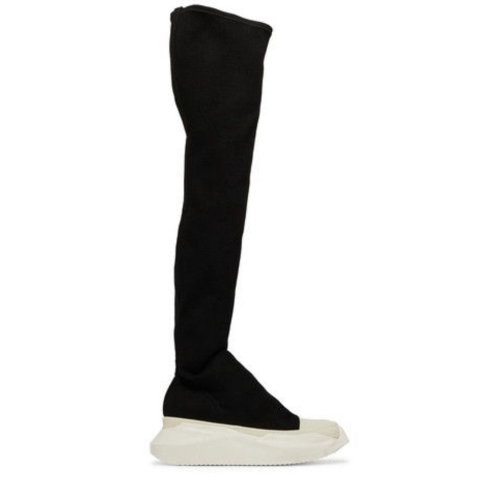 Rick Owens Black and White Over-the-Knee Sneakers